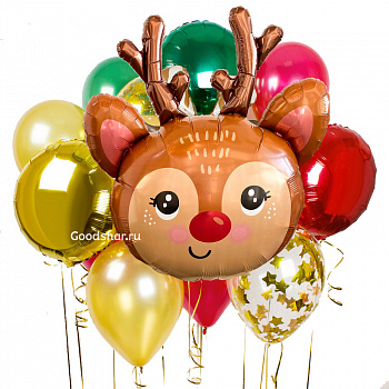 Набор воздушных шаров Новогодний № 857