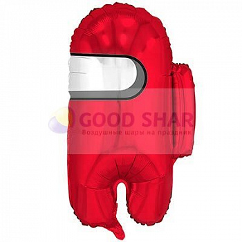 Шар фольгированный Космонавтик красный (Амонг Ас, Among Us) Шар фольгированный Космонавтик красный (Амонг Ас, Among Us)