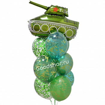 Набор воздушных шаров "Защитнику отечества" Набор воздушных шаров "Защитнику отечества"