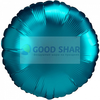 Шар фольгированный 18" Круг Aqua сатин Шар фольгированный 18" Круг Aqua сатин