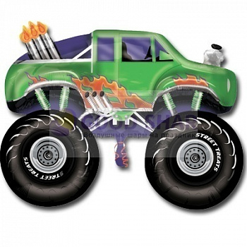 Шар фольгированный "Джип монстр зеленый" Шар фольгированный "Джип монстр зеленый"