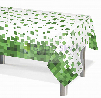 Скатерть ПЭТ Пиксели 120-180 см "Майнкрафт"