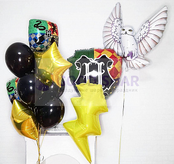 Набор воздушных шаров Гарри Поттер, молния, сова Набор воздушных шаров Гарри Поттер, молния, сова