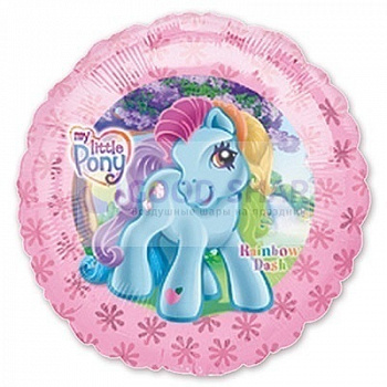 Шар фольгированный 18" Пони на розовом круге Шар фольгированный 18" Пони на розовом круге