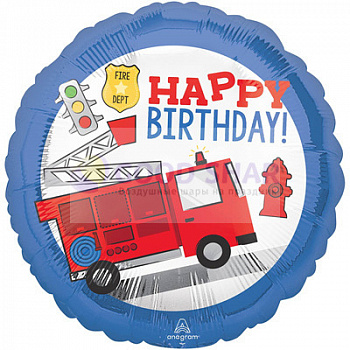 Шар фольгированный 18" Пожарная машина Шар фольгированный 18" Пожарная машина