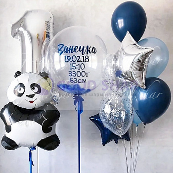 Набор воздушных шаров с пандой № 314