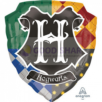 Шар фольгированный "Гарри Поттер герб Хогвартса" 68 см Шар фольгированный "Гарри Поттер герб Хогвартса" 68 см