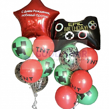 Набор воздушных шаров "Майнкрафт" № 681