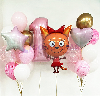 Набор воздушных шаров "Три кота" № 685 Набор воздушных шаров "Три кота" № 685