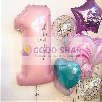 Набор воздушных шаров На годик № 729