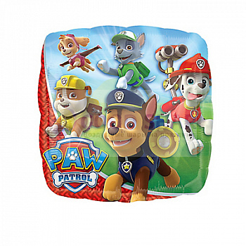 Шар фольгированный 18" Щенячий патруль квадрат Шар фольгированный 18" Щенячий патруль квадрат