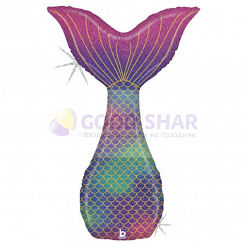 Шар фольгированный "Хвост русалочки блеск голография" Шар фольгированный "Хвост русалочки блеск голография"