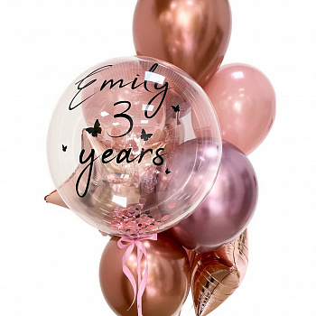 Набор воздушных шаров Бабблс с конфетти № 822