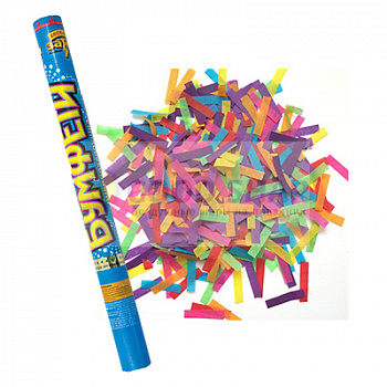 Хлопушка Бумфети 60см конфетти бумага