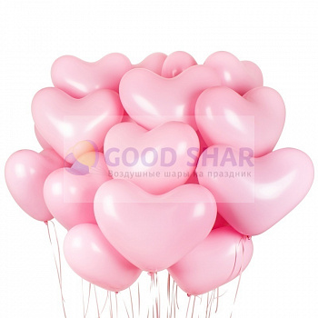 Шар латексный сердце розовое