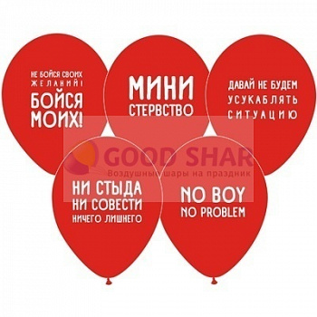 Шар с оскорблениями в ассорт. №2