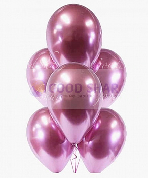 Шары латексные "Хром" лиловые