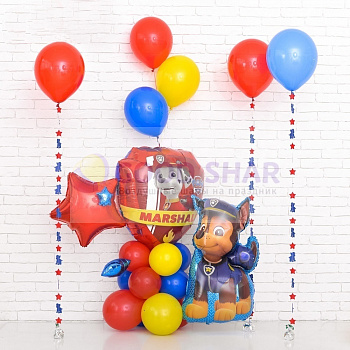 Набор воздушных шаров "Щенячий патруль" № 244 Набор воздушных шаров "Щенячий патруль" № 244
