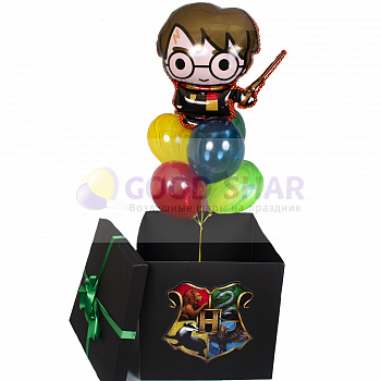 Коробка-сюрприз с воздушными шарами «Гарри Поттер»