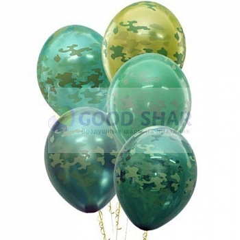 Шарики латексные "Камуфляж"
