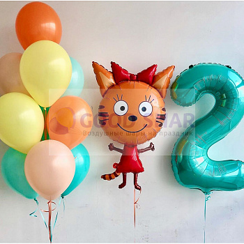 Набор воздушных шаров "Три кота" № 683 Набор воздушных шаров "Три кота" № 683