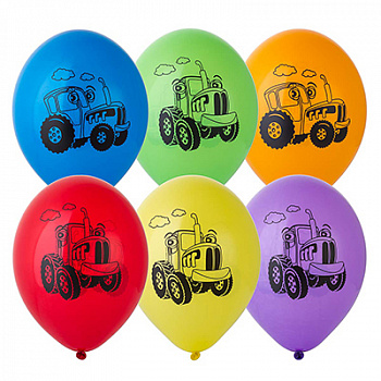 Шар латексный 14" "Забавный Трактор"