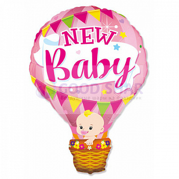 Шар  фольгированный Воздушный шар розовый