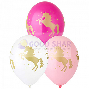 Шар латексный 14" "Единорог"