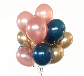 Латексные шарики ассорти металлик гамма № 116