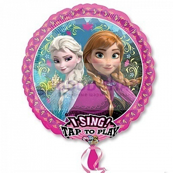 Шар фольгированный музыкальный "Холодное сердце" 71 см Шар фольгированный музыкальный "Холодное сердце" 71 см