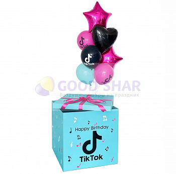 Коробка-сюрприз с воздушными шарами TikTok № 707 Коробка-сюрприз с воздушными шарами TikTok № 707