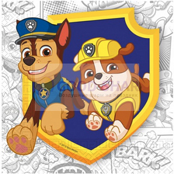 Салфетка ЭКО Щенячий Патруль 33см 20шт Салфетка ЭКО Щенячий Патруль 33см 20шт