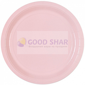 Тарелка Пастель розовая 23 см 6 шт