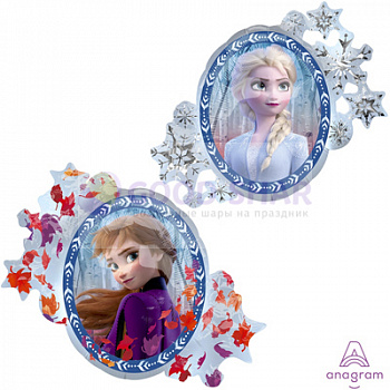 Шар фольгированный фигура "Холодное Cердце. Эльза и Анна" Шар фольгированный фигура "Холодное Cердце. Эльза и Анна"