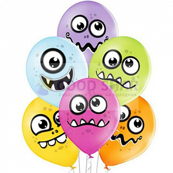 Шар латексный "Монстрики"