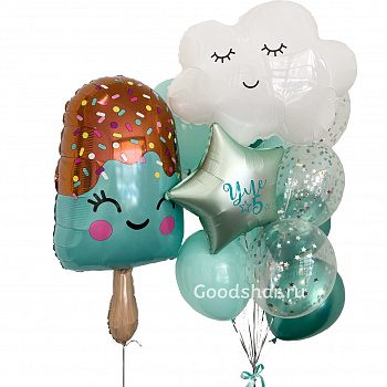 Набор воздушных шаров на День Рождения № 828