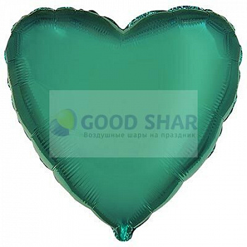 Шар фольгированный 18" Сердце Turquoise металлик Шар фольгированный 18" Сердце Turquoise металлик