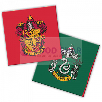 Салфетки Гарри Поттер герб 33см 20шт Салфетки Гарри Поттер герб 33см 20шт