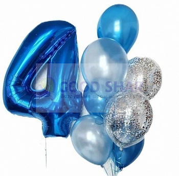 Набор воздушных шаров с цифрой №147