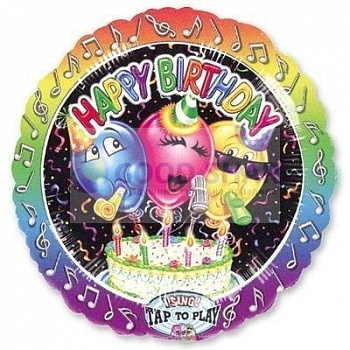 Шар фольгированный музыкальный "Шары веселые" 71 см Шар фольгированный музыкальный "Шары веселые" 71 см