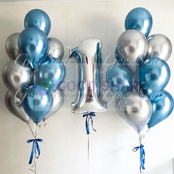 Набор воздушных шариков На годик № 658 Набор воздушных шариков На годик № 658