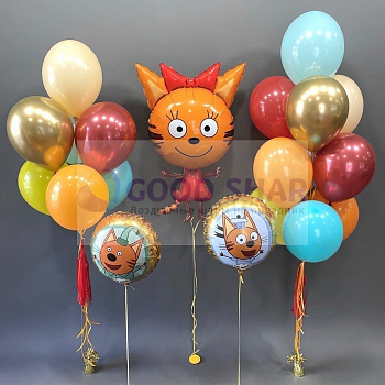 Набор шаров "Три кота" яркий Набор шаров "Три кота" яркий