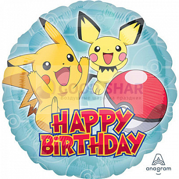 Шар фольгированный 18" HB Покемон Пикачу Шар фольгированный 18" HB Покемон Пикачу
