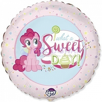 Шар фольгированный 18" Шар круг Пони нежный Шар фольгированный 18" Шар круг Пони нежный
