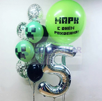 Набор воздушных шаров "Майнкрафт" № 673