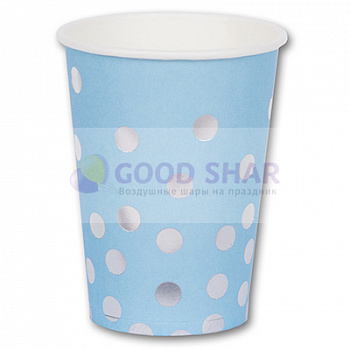 Стакан Горошек серебряный 250мл 6шт