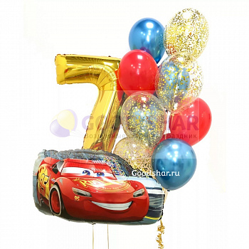 Набор воздушных шаров "Молния Маккуин" № 834 Набор воздушных шаров "Молния Маккуин" № 834
