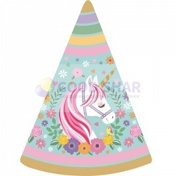 Колпак "Единорог Нежный" 6шт Колпак "Единорог Нежный" 6шт