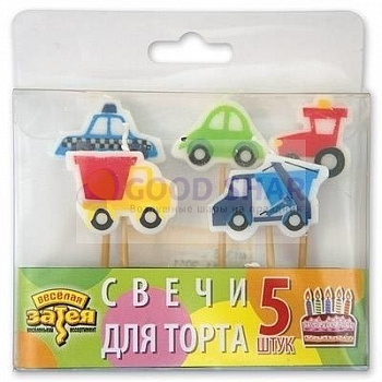 Свечи для торта Авто 5шт