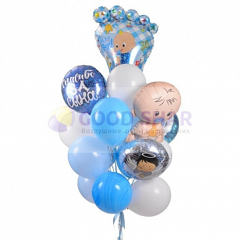 Набор воздушных шаров на выписку для мальчика № 438